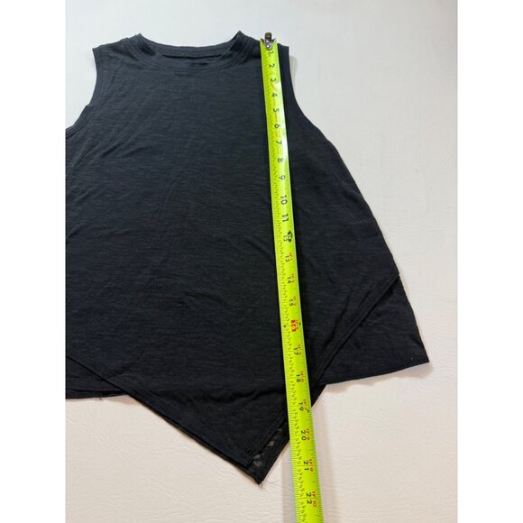 Asymmetrical Black Sleeveless Tank Top By Lululemon Lightweight (S153) - Picture 4 of 5